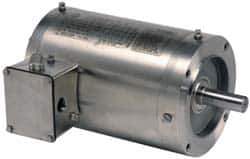 US Motors - 3/4 hp, TEFC Enclosure, No Thermal Protection, 1,750 RPM, 208-230/460 Volt, 60 Hz, Three Phase Energy Efficient Motor - Size 56C Frame, C-Face Mount, 1 Speed, Ball Bearings, 2.4-2.4/1.2 Full Load Amps, F Class Insulation, Reversible - Industrial Tool & Supply