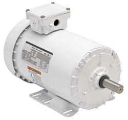 US Motors - 1 hp, TEFC Enclosure, No Thermal Protection, 1,140 RPM, 208-230/460 Volt, 60 Hz, Three Phase Standard Efficient Motor - Size 145T Frame, Rigid Mount, 1 Speed, Ball Bearings, 3.9-4.0/2.0 Full Load Amps, F Class Insulation, Reversible - Industrial Tool & Supply