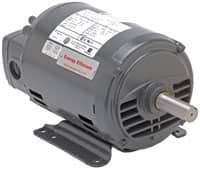 US Motors - 1.5 hp, ODP Enclosure, No Thermal Protection, 1,725 RPM, 208-230/460 Volt, 60 Hz, Polyphase Motor - Size 56H Frame, Flange Mount, 1 Speed, Ball Bearings, 4.9-5.0/2.5 Full Load Amps, B Class Insulation - Industrial Tool & Supply