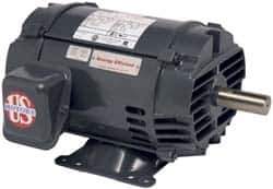 US Motors - 1 hp, ODP Enclosure, No Thermal Protection, 1,165 RPM, 230/460 Volt, 60 Hz, Three Phase Premium Efficient Motor - Size 145T Frame, Rigid Mount, 1 Speed, Ball Bearings, 4/2 Full Load Amps, F Class Insulation - Industrial Tool & Supply