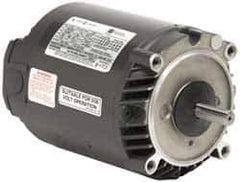US Motors - 3/4 hp, ODP Enclosure, No Thermal Protection, 1,140 RPM, 208-230/460 Volt, 60 Hz, Three Phase Energy Efficient Motor - Size 56C Frame, C-Face Mount, 1 Speed, Ball Bearings, 3.4-3.5/1.7 Full Load Amps, B Class Insulation, Reversible - Industrial Tool & Supply