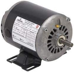 US Motors - 1/2 hp, ODP Enclosure, Manual Thermal Protection, 1,725 RPM, 115 Volt, 60 Hz, Single Phase Split Phase Motor - Size 56 Frame, Rigid Mount, 1 Speed, Ball Bearings, 8.6 Full Load Amps, B Class Insulation, Reversible - Industrial Tool & Supply