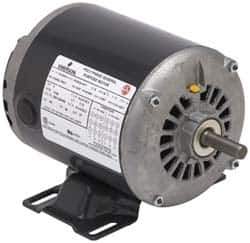US Motors - 1/3 hp, ODP Enclosure, Auto Thermal Protection, 1,725 RPM, 230 Volt, 60 Hz, Industrial Electric AC/DC Motor - Size 48 Frame, Rigid Mount, 1 Speed, Sleeve Bearings, 3.0 Full Load Amps, B Class Insulation, CCW Switch End Rev - Industrial Tool & Supply