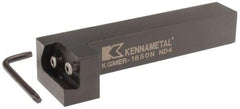 Kennametal - KGME, Right Hand, Indexable Grooving Tool Holder - 25.4mm Shank Height, 25.4mm Shank Width, 140.4mm OAL - Industrial Tool & Supply