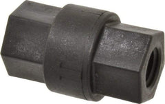 Specialty Mfr - 1/4" Polypropylene Check Valve - Inline, FNPT x FNPT, 125 WOG - Industrial Tool & Supply