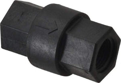 Specialty Mfr - 3/8" Polypropylene Check Valve - Inline, FNPT x FNPT, 125 WOG - Industrial Tool & Supply