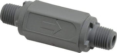 Specialty Mfr - 1/4" PVC Check Valve - Inline, MNPT x MNPT, 125 WOG - Industrial Tool & Supply