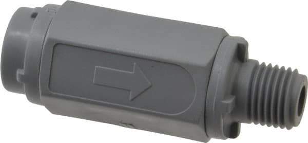 Specialty Mfr - 1/4" PVC Check Valve - Inline, MNPT x FNPT, 125 WOG - Industrial Tool & Supply