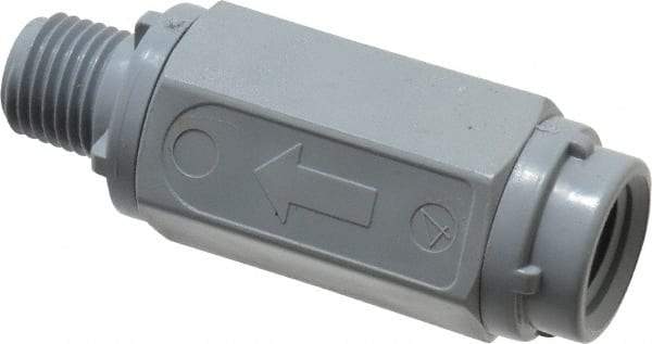 Specialty Mfr - 1/4" PVC Check Valve - Inline, MNPT x FNPT, 125 WOG - Industrial Tool & Supply