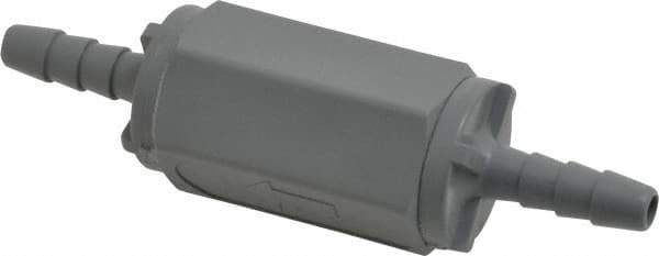 Specialty Mfr - 1/4" PVC Check Valve - Inline, Barb x Barb, 125 WOG - Industrial Tool & Supply