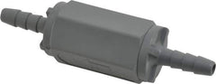 Specialty Mfr - 1/4" PVC Check Valve - Inline, Barb x Barb, 125 WOG - Industrial Tool & Supply