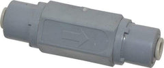Specialty Mfr - 1/4" PVC Check Valve - Inline, Push To Connect x Push To Connect, 125 WOG - Industrial Tool & Supply