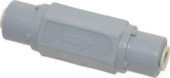 Specialty Mfr - 1/4" PVC Check Valve - Inline, Push To Connect x Push To Connect, 125 WOG - Industrial Tool & Supply
