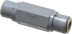 Specialty Mfr - 3/8" PVC Check Valve - Inline, Push To Connect x Push To Connect, 125 WOG - Industrial Tool & Supply