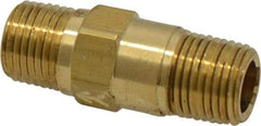 Specialty Mfr - 1/8" Brass Check Valve - Inline, MNPT x MNPT, 500 WOG - Industrial Tool & Supply