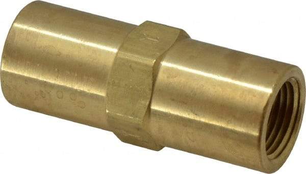 Specialty Mfr - 3/8" Brass Check Valve - Inline, FNPT x FNPT, 500 WOG - Industrial Tool & Supply