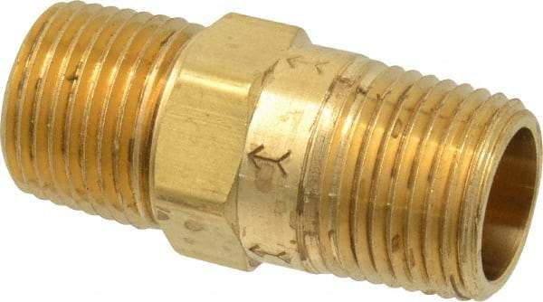 Specialty Mfr - 1/2" Brass Check Valve - Inline, MNPT x MNPT, 500 WOG - Industrial Tool & Supply