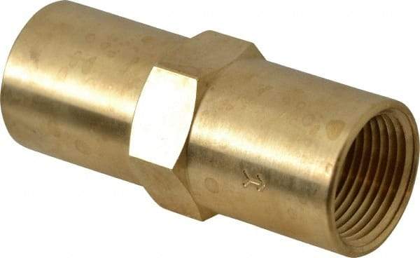 Specialty Mfr - 3/4" Brass Check Valve - Inline, FNPT x FNPT, 500 WOG - Industrial Tool & Supply
