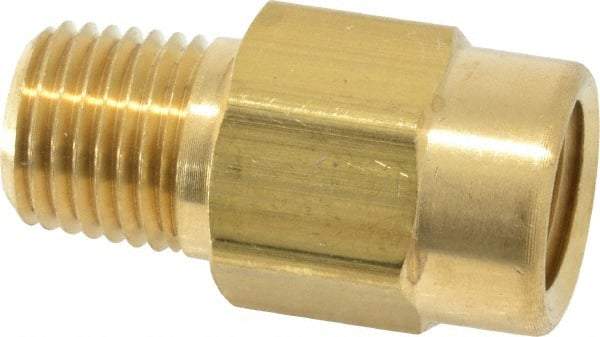 Specialty Mfr - 1/4" Brass Check Valve - Inline, FNPT x MNPT, 500 WOG - Industrial Tool & Supply
