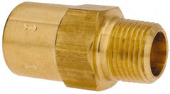 Specialty Mfr - 3/8" Brass Check Valve - Inline, FNPT x MNPT, 500 WOG - Industrial Tool & Supply