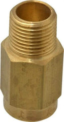 Specialty Mfr - 1/2" Brass Check Valve - Inline, FNPT x MNPT, 500 WOG - Industrial Tool & Supply