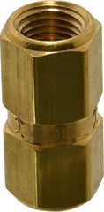 Specialty Mfr - 1/4" Brass Check Valve - Inline, FNPT x FNPT, 1,200 WOG - Industrial Tool & Supply