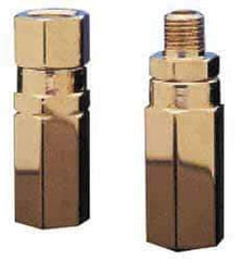 Specialty Mfr - 3/8" Brass Check Valve - Inline, MNPT x FNPT, 3,000 WOG - Industrial Tool & Supply
