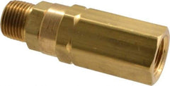 Specialty Mfr - 3/8" Brass Check Valve - Inline, FNPT x MNPT, 3,000 WOG - Industrial Tool & Supply
