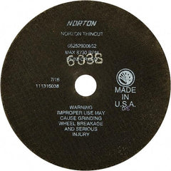 Norton - 7" Ceramic Cutoff Wheel - 1/16" Thick, 7/8" Arbor - Industrial Tool & Supply