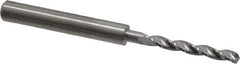 M.A. Ford - 3.4mm 150° Solid Carbide Jobber Drill - Bright Finish, Right Hand Cut, Parabolic Flute, Straight Shank, 66mm OAL, Standard Point - Industrial Tool & Supply