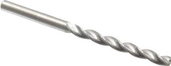 M.A. Ford - #18 150° Solid Carbide Jobber Drill - Bright Finish, Right Hand Cut, Parabolic Flute, Straight Shank, 2-3/4" OAL, Standard Point - Industrial Tool & Supply