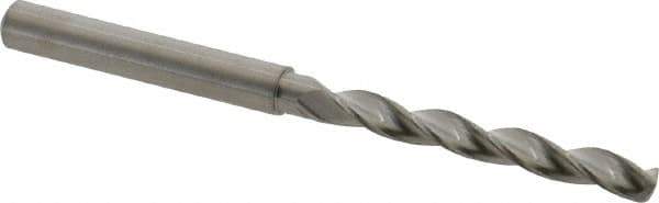 M.A. Ford - 4.9mm 150° Solid Carbide Jobber Drill - Bright Finish, Right Hand Cut, Parabolic Flute, Straight Shank, 82mm OAL, Standard Point - Industrial Tool & Supply