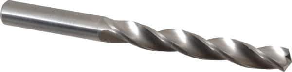 M.A. Ford - 11/32" 150° Solid Carbide Jobber Drill - Bright Finish, Right Hand Cut, Parabolic Flute, Straight Shank, 4" OAL, Standard Point - Industrial Tool & Supply