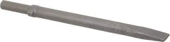 Ingersoll-Rand - 1" Head Width, 12" OAL, Flat Chisel - Round Drive, Round Shank, Steel - Industrial Tool & Supply