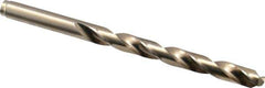 Hertel - 9/32" 135° Cobalt Jobber Drill - Oxide/Gold Finish, Right Hand Cut, Spiral Flute, Straight Shank, 4-1/4" OAL, Split Point - Industrial Tool & Supply