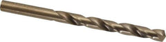 Hertel - 21/64" 135° Cobalt Jobber Drill - Oxide/Gold Finish, Right Hand Cut, Spiral Flute, Straight Shank, 4-5/8" OAL, Split Point - Industrial Tool & Supply