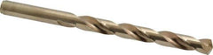Hertel - 11/32" 135° Cobalt Jobber Drill - Oxide/Gold Finish, Right Hand Cut, Spiral Flute, Straight Shank, 4-3/4" OAL, Split Point - Industrial Tool & Supply