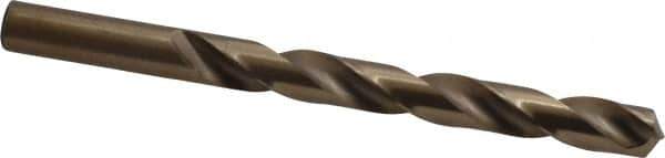 Hertel - 29/64" 135° Cobalt Jobber Drill - Oxide/Gold Finish, Right Hand Cut, Spiral Flute, Straight Shank, 5-5/8" OAL, Split Point - Industrial Tool & Supply