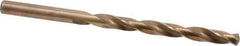 Hertel - Letter D 135° Cobalt Jobber Drill - Oxide/Gold Finish, Right Hand Cut, Spiral Flute, Straight Shank, 4" OAL, Split Point - Industrial Tool & Supply