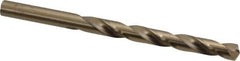 Hertel - Letter O 135° Cobalt Jobber Drill - Oxide/Gold Finish, Right Hand Cut, Spiral Flute, Straight Shank, 4-1/2" OAL, Split Point - Industrial Tool & Supply