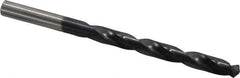 Hertel - 19/64" 135° Cobalt Jobber Drill - TiAlN Finish, Right Hand Cut, Spiral Flute, Straight Shank, 4-3/8" OAL, Split Point - Industrial Tool & Supply