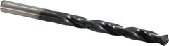 Hertel - 21/64" 135° Cobalt Jobber Drill - TiAlN Finish, Right Hand Cut, Spiral Flute, Straight Shank, 4-5/8" OAL, Split Point - Industrial Tool & Supply