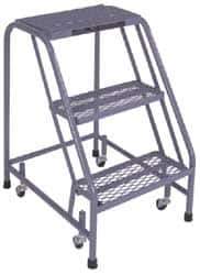 Cotterman - 40" 4 Step Ladder - 350 Lb Capacity, 40" Platform Height, 20" Base Width x 31" Depth, Grip Strut - Industrial Tool & Supply