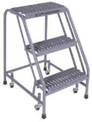 Cotterman - 40" 4 Step Ladder - 350 Lb Capacity, 40" Platform Height, 30" Base Width x 31" Depth, Grip Strut - Industrial Tool & Supply