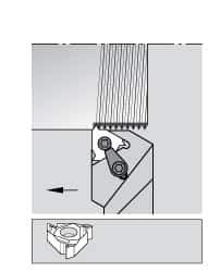 Kennametal - External Thread, Right Hand Cut, 3/4" Shank Width x 3/4" Shank Height Indexable Threading Toolholder - 5" OAL, LT 16ER Insert Compatibility, LSS Toolholder, Series LT Threading - Industrial Tool & Supply