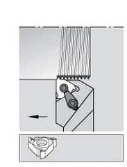 Kennametal - External Thread, Right Hand Cut, 3/4" Shank Width x 3/4" Shank Height Indexable Threading Toolholder - 5" OAL, LT 16ER Insert Compatibility, LSS Toolholder, Series LT Threading - Industrial Tool & Supply
