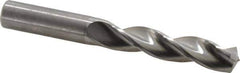 Kennametal - 5/8" 130° Solid Carbide Jobber Drill - Bright Finish, Right Hand Cut, Spiral Flute, Straight Shank, 5.24" OAL, Standard Point - Industrial Tool & Supply