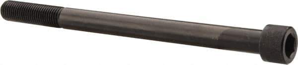 Value Collection - 7/8-9 UNC Hex Socket Drive, Socket Cap Screw - Alloy Steel, Black Oxide Finish, Partially Threaded, 12" Length Under Head - Industrial Tool & Supply