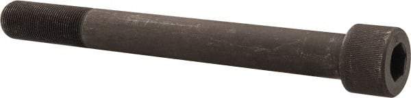 Value Collection - 1-1/4 - 12 UNF Hex Socket Drive, Socket Cap Screw - Alloy Steel, Black Oxide Finish, Partially Threaded, 12" Length Under Head - Industrial Tool & Supply