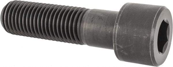 Value Collection - 1-3/8 - 6 UNC Hex Socket Drive, Socket Cap Screw - Alloy Steel, Black Oxide Finish, Partially Threaded, 5" Length Under Head - Industrial Tool & Supply